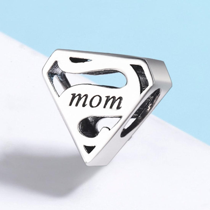 925 Sterling Silver Hollow Beads For Diy Bracelets Perfect Mother&