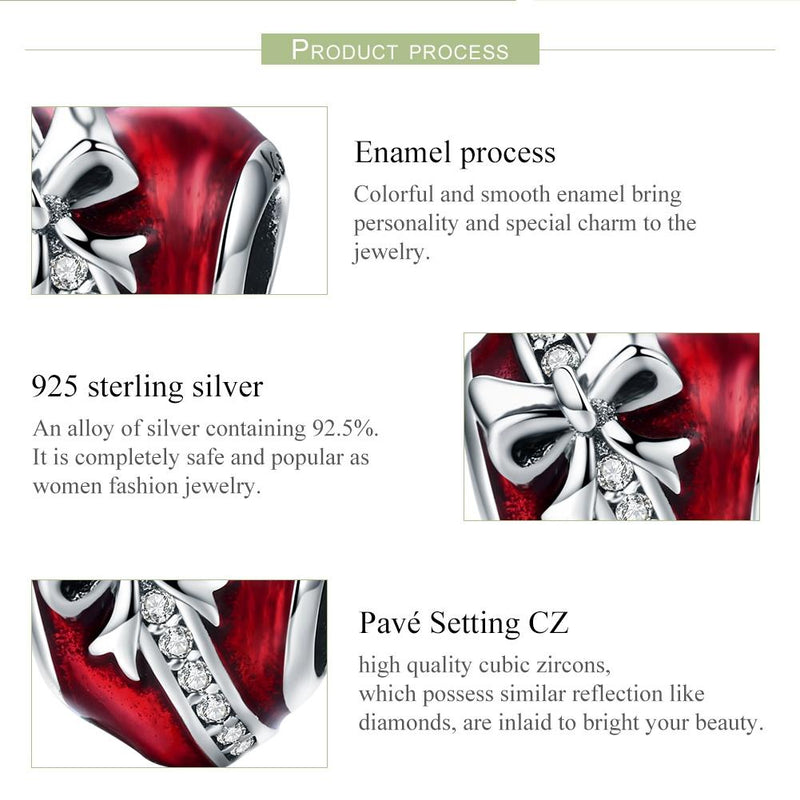 925 Sterling Silver Diy Love Beads For Valentine&