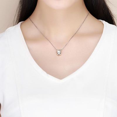 925 Sterling Silver Schnauzer Beads Platinum Plated