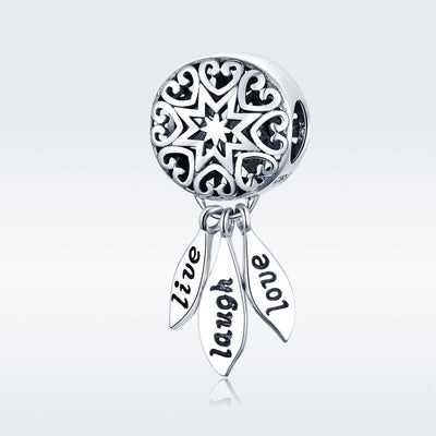 925 Sterling Silver Diy Bracelet Beads Heart Pattern