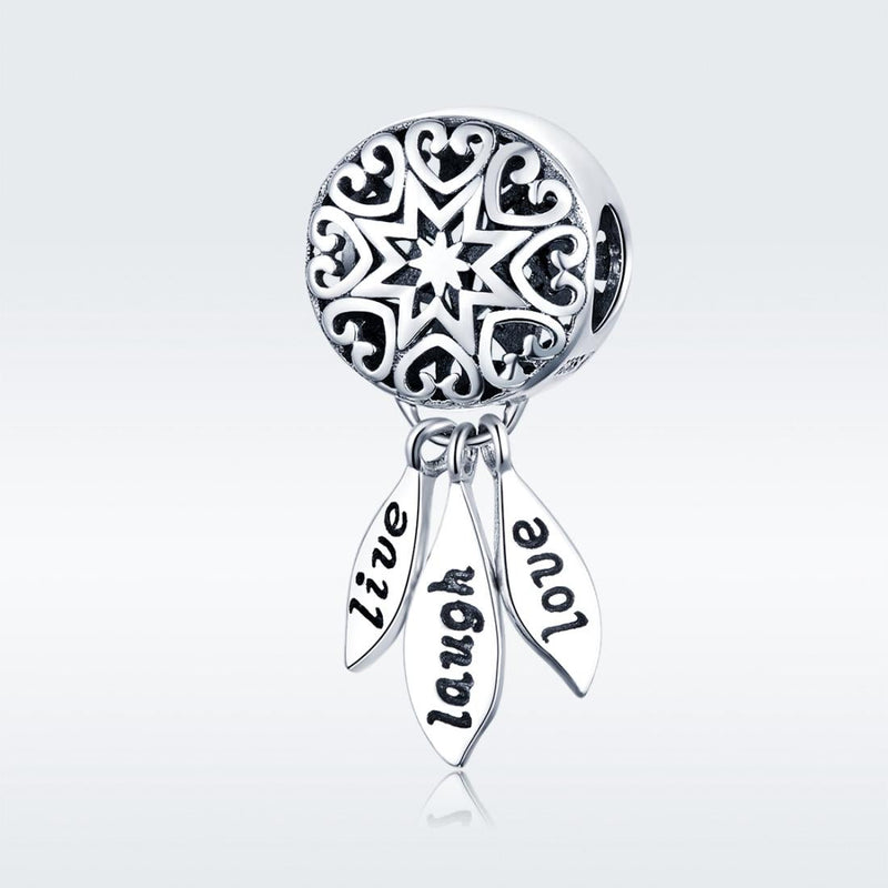 925 Sterling Silver Diy Bracelet Beads Heart Pattern