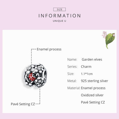 925 Sterling Silver Ladybug Beads For Diy Bracelets & Necklaces