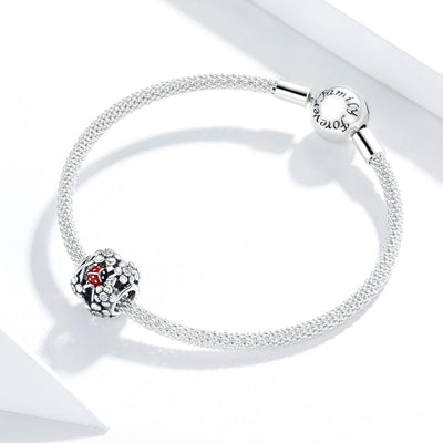 925 Sterling Silver Ladybug Beads For Diy Bracelets & Necklaces