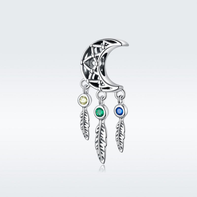 925 Sterling Silver Moon Beaded Bracelet Accessory