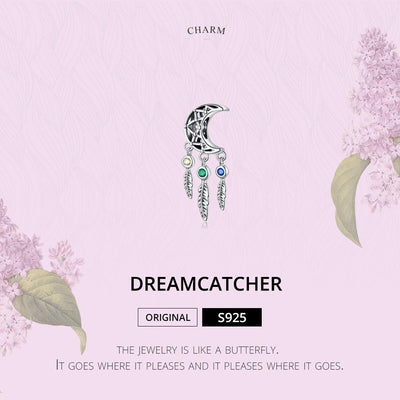 925 Sterling Silver Moon Beaded Bracelet Accessory