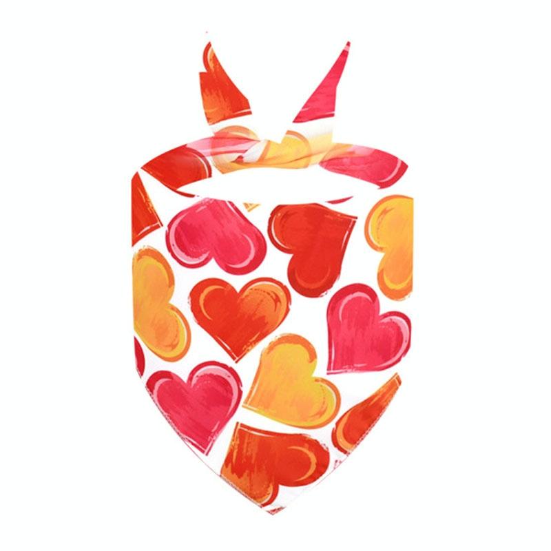 Cute Pet Triangle Towel Bib Cartoon Cats And Dogs Drool Towel Scarf - 06