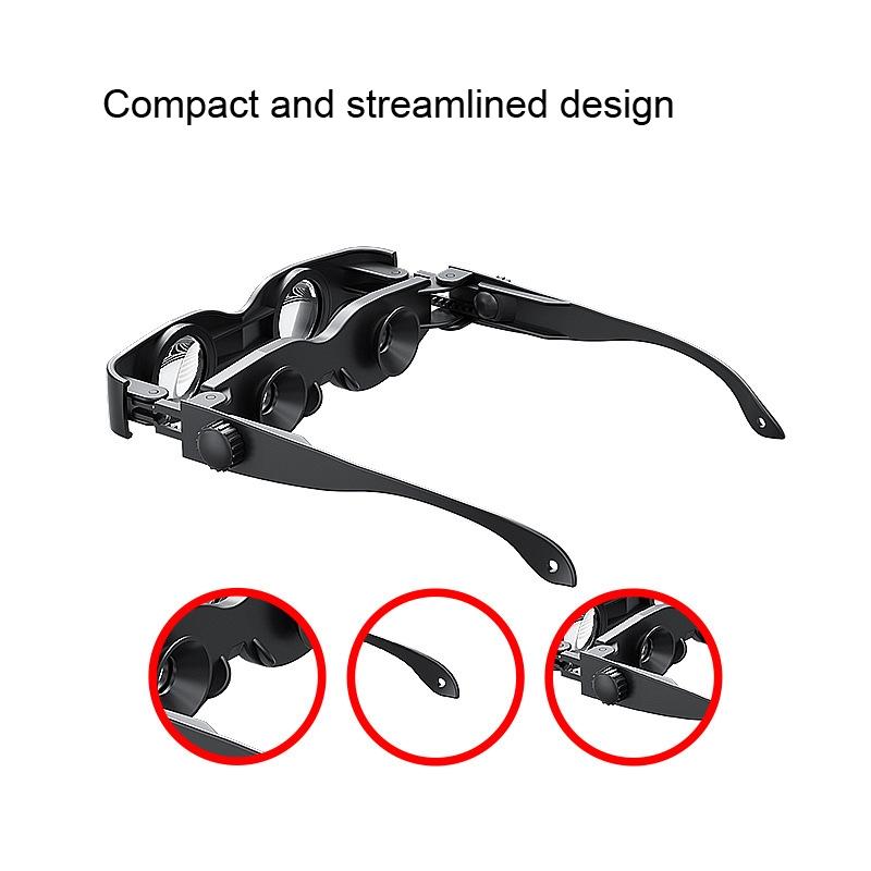 Adjustable Focus Fishing Binoculars with Tricolour Lens - 3x Magnification