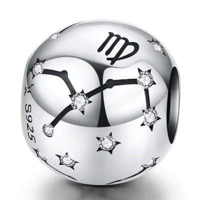 925 Sterling Silver Diy Zodiac Bracelet Beads Virgo Style - Virgo