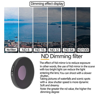 4-in-1 Lens Filter Set for Dji Action 3 - Uv Cpl Nd8-64