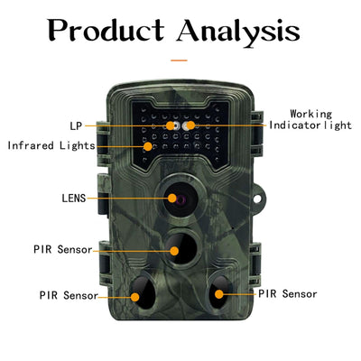 2 Lcd Infrared Trail Camera With Night Vision For Wildlife Hunting