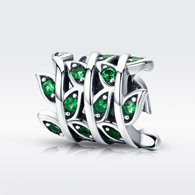 925 Sterling Silver Spring Scenery Bead Pendant