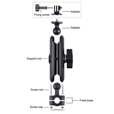 Universal Car Seat Mount for Action Cameras - 21mm Ballhead