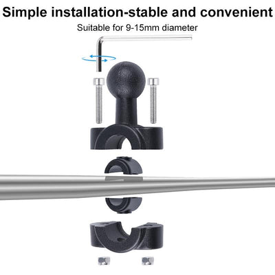 Universal Car Seat Mount for Action Cameras - 21mm Ballhead