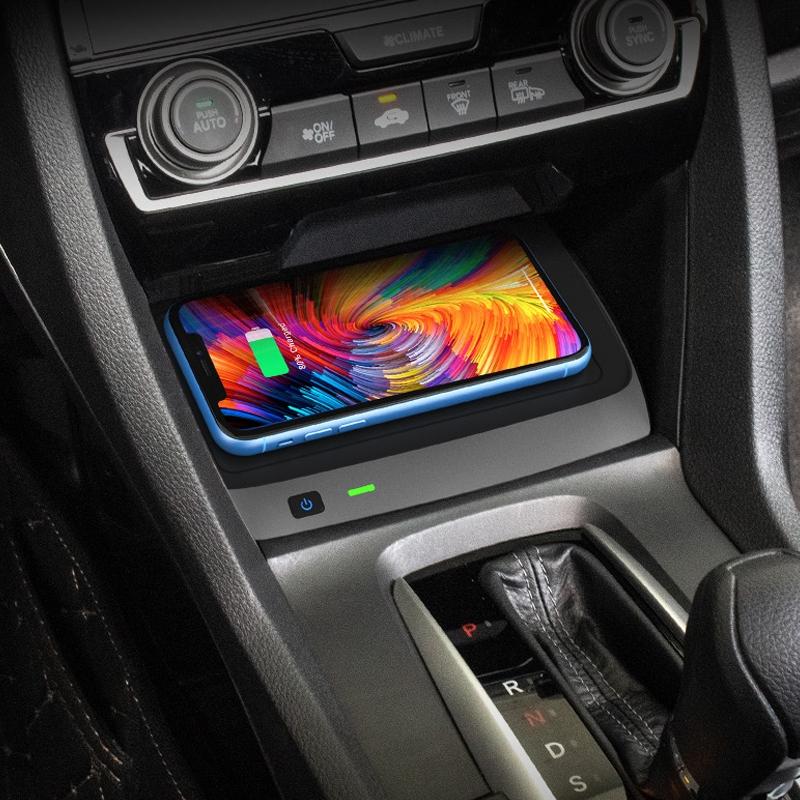 10w Wireless Charger for 2016-2021 Honda Civic - Qi Standard