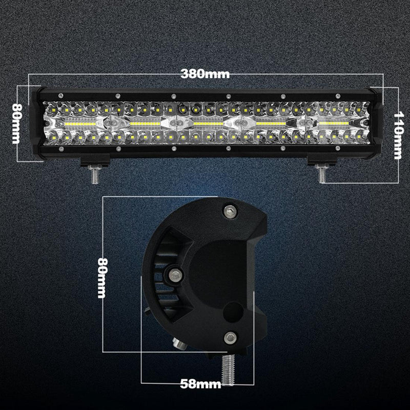 15 Inch 75W 7500Lm 6000K Led Strip Working Refit Off - Road Vehicle Lamp Roof Strip Light