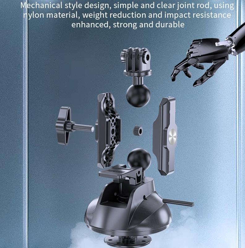 Adjustable 360 Degree Suction Cup for Car Action Cameras