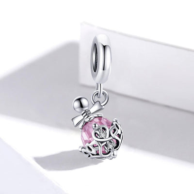 925 Sterling Silver Perfume Bottle Pendant For Diy Bracelets & Necklaces