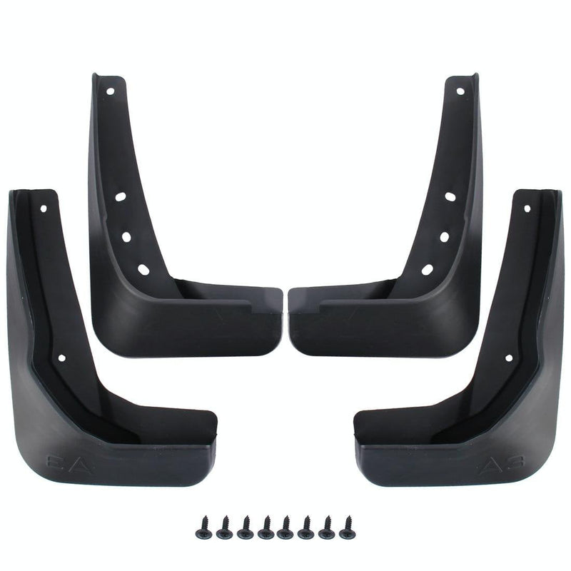 4 Pcs Car Auto Semi-Rigid Pvc Splash Flaps Fender Guard For Audi A3 Sedan 2014