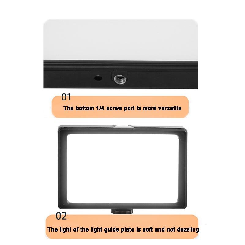 6 Three-Colour Temperature Flat-Panel Live Fill Light With 2.1M Bracket