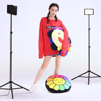 8 Three-colour Temperature Flat-panel Live Fill Light with Bluetooth Remote and 2.1m Bracket