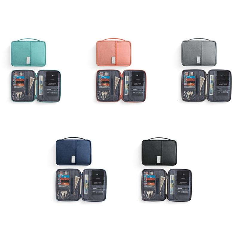 Waterproof Travel Document Bag Black Large - Black Small