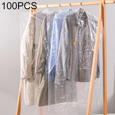 100 Disposable Dust Bags - 60X110Cm - Transparent Pp Cover