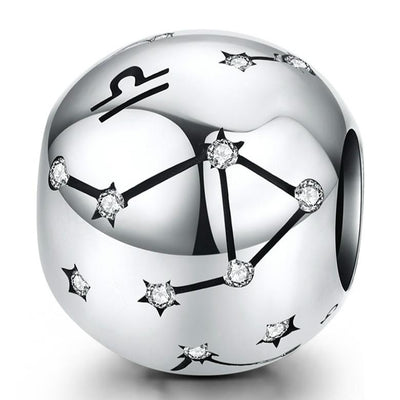925 Sterling Silver Diy Zodiac Bracelet Beads Libra Style - Libra
