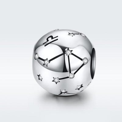 925 Sterling Silver Diy Zodiac Bracelet Beads Libra Style - Libra
