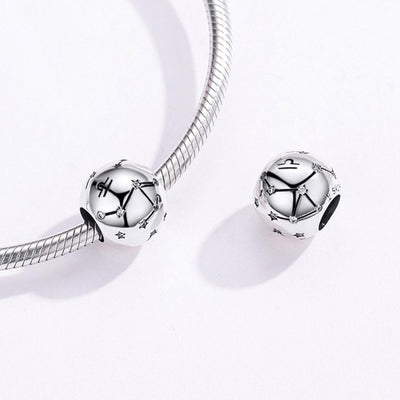925 Sterling Silver Diy Zodiac Bracelet Beads Libra Style - Libra