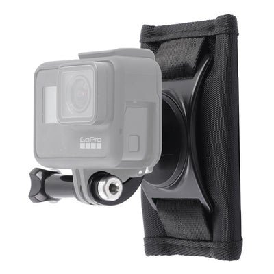 Backpack Mount for Gopro and Other Action Cameras - Hook and Loop Fastener