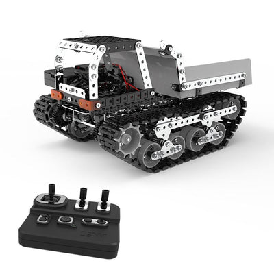 10-ch Remote Control Dump Truck Toy Diy Stainless Steel 2.4g Wireless