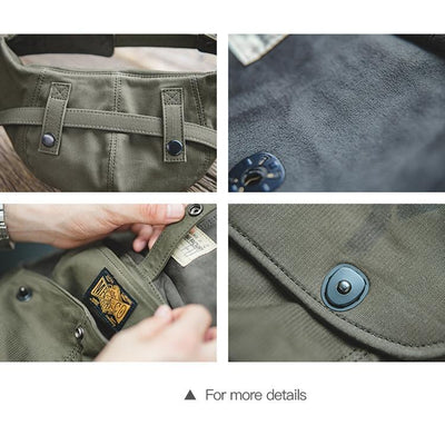 Retro Outdoor Cap Deck Bag Multi Functional & Stylish Letter Print Design