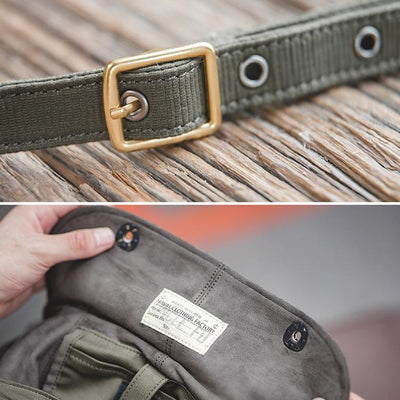 Retro Outdoor Cap Deck Bag Multi Functional & Stylish Letter Print Design