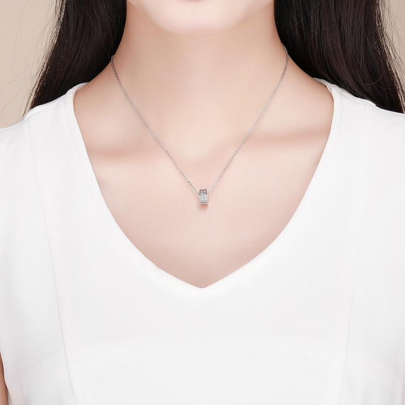 925 Sterling Silver Heart Buckle Beads For Diy Bracelets & Necklaces