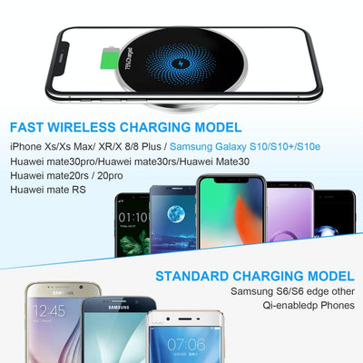 15W Ultra Thin Desktop Wireless Charger Embedded
