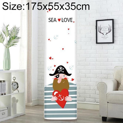 Complete Vertical Cabinet Air Conditioner Cover - Pirate Design 175X55X35Cm