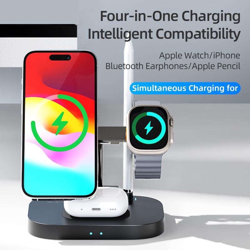 4 In 1 Foldable Wireless Charger Stand