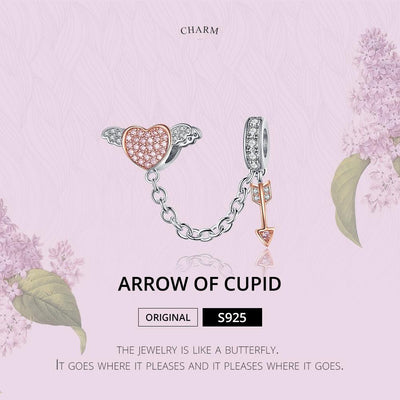 925 Sterling Silver Heart Safety Chain For Diy Bracelets