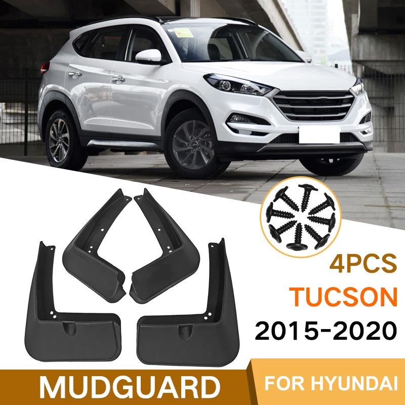 For Hyundai Tucson 2015-2020 4Pcs / Set Car Auto Soft Plastic Splash Flaps Fender Guard