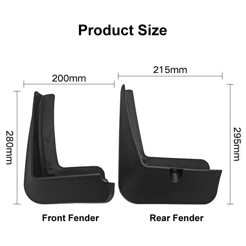 For Hyundai Tucson 2015-2020 4Pcs / Set Car Auto Soft Plastic Splash Flaps Fender Guard