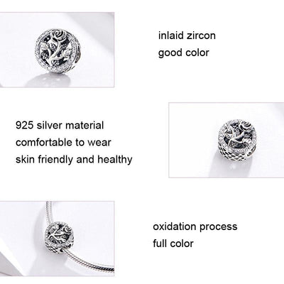 925 Sterling Silver Rose Beads For Diy Jewelry Accessories