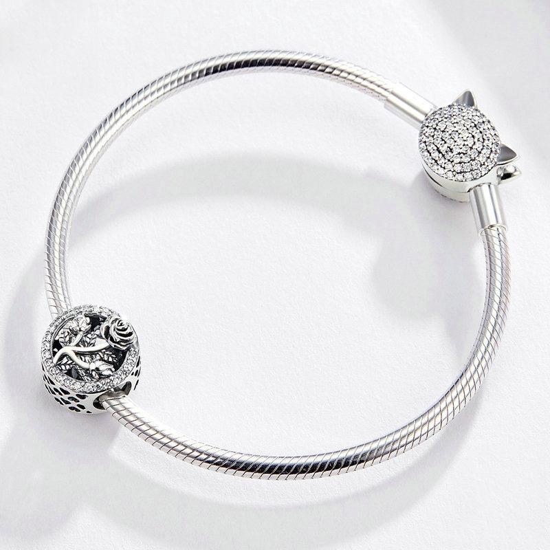 925 Sterling Silver Rose Beads For Diy Jewelry Accessories