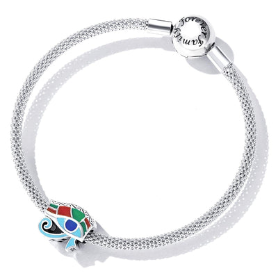 925 Sterling Silver Eye Of Horus Bracelet / Necklace Beads