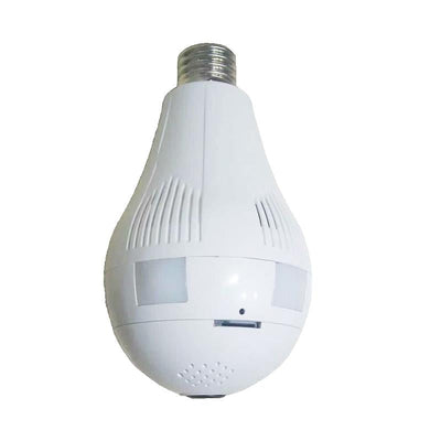 360 Degree Light Bulb Ip Camera With 1.3Mp Lens - Motion Detection E-Mail Alarm Tf Card App Push - 10M Ir Distance