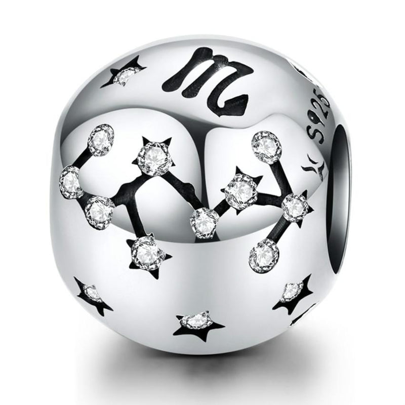 925 Sterling Silver Diy Beaded Bracelet For Scorpio Style - Scorpio