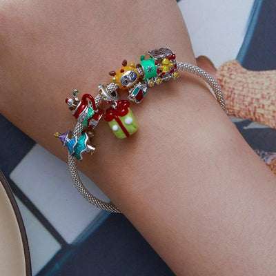 925 Sterling Silver Christmas Bead Diy Accessories