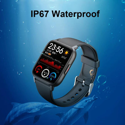 1.69 Inch Waterproof Smart Watch With Health Monitoring & Body Temperature Detection