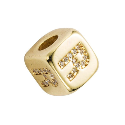 Brass Micro Inlaid Couple Red String Pull Diy Bracelet English Letter Beads Style - R