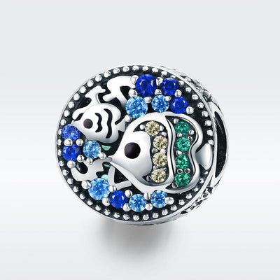 925 Sterling Silver Colorful Fish Oil Beads For Diy Bracelets