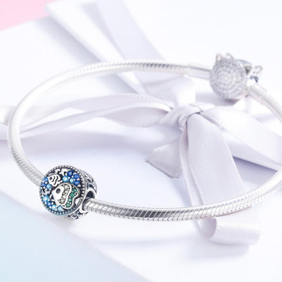 925 Sterling Silver Colorful Fish Oil Beads For Diy Bracelets